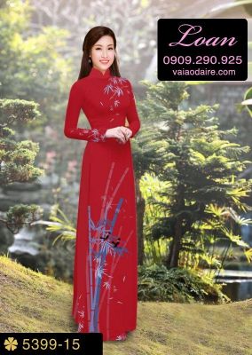 Vải áo dài cành Trúc-DT 5399