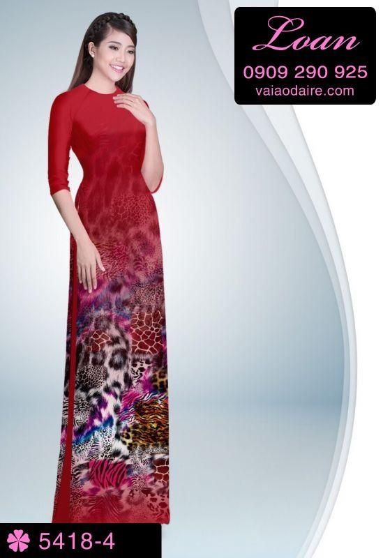 Vải áo dài phong cảnh