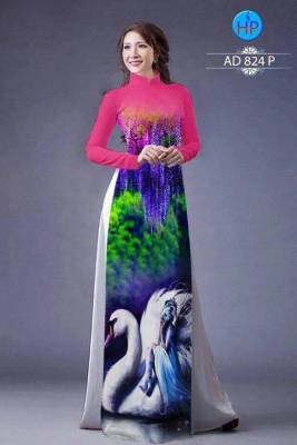 Vải áo dài Lụa 3D-DT 546