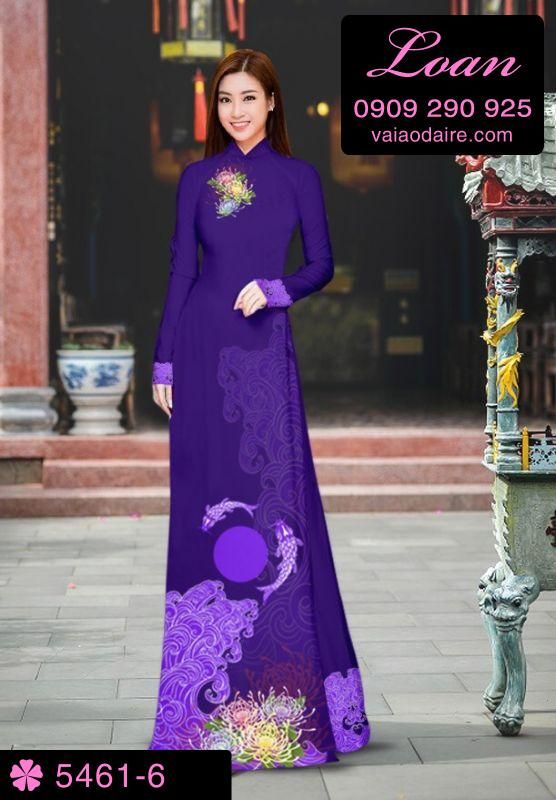 Vải áo dài hình cá Chép