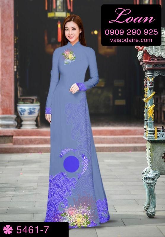 Vải áo dài hình cá Chép