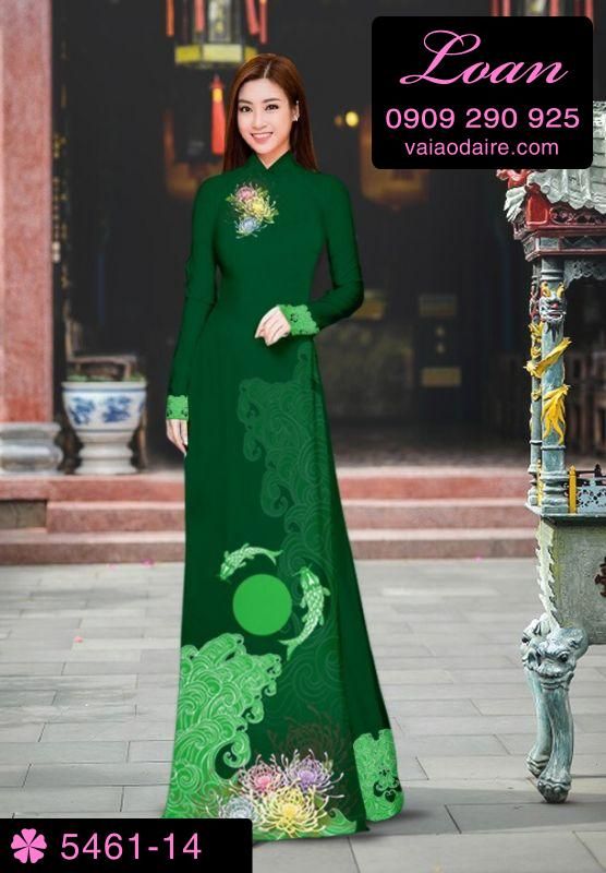 Vải áo dài hình cá Chép