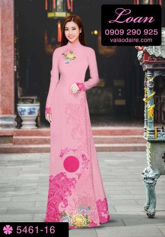 Vải áo dài hình cá Chép