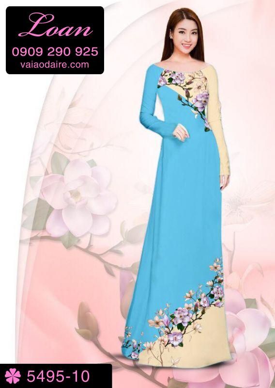 Vải áo dài hoa xéo