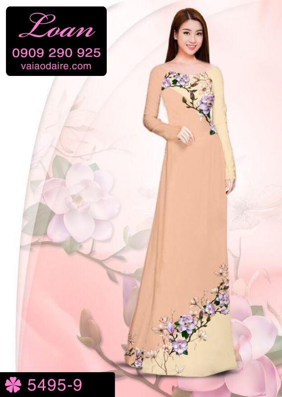 Vải áo dài hoa xéo