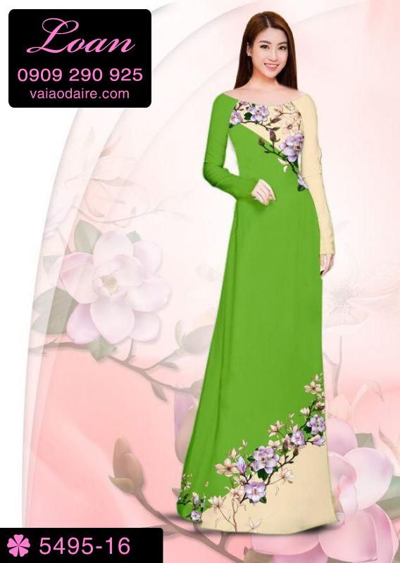 Vải áo dài hoa xéo