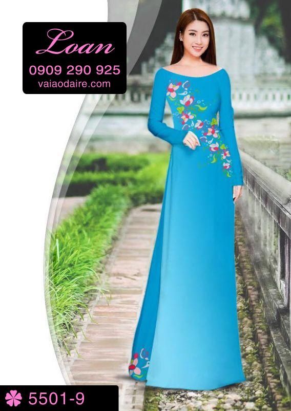 Vải áo dài hoa xéo