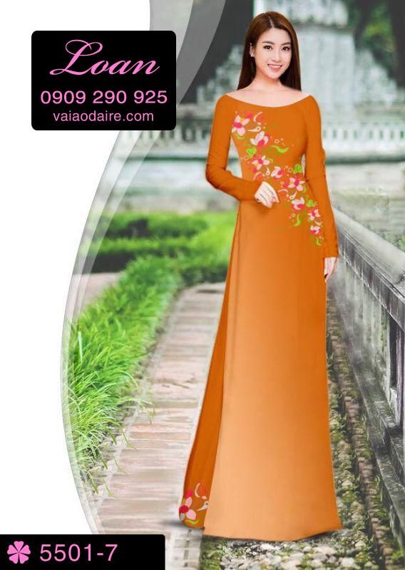 Vải áo dài hoa xéo