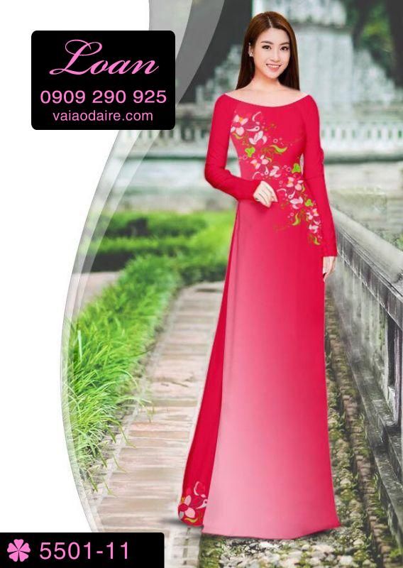 Vải áo dài hoa xéo
