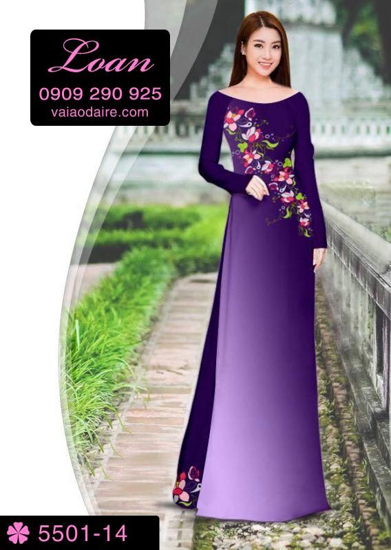 Vải áo dài hoa xéo