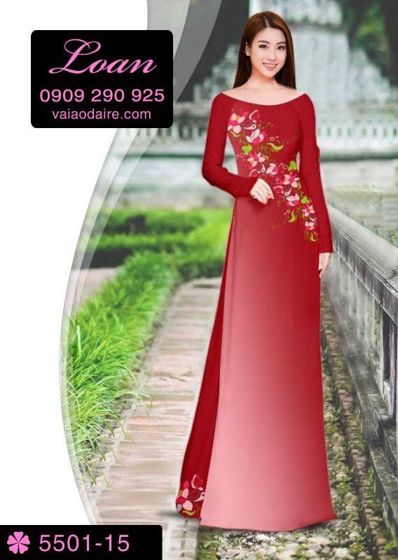 Vải áo dài hoa xéo