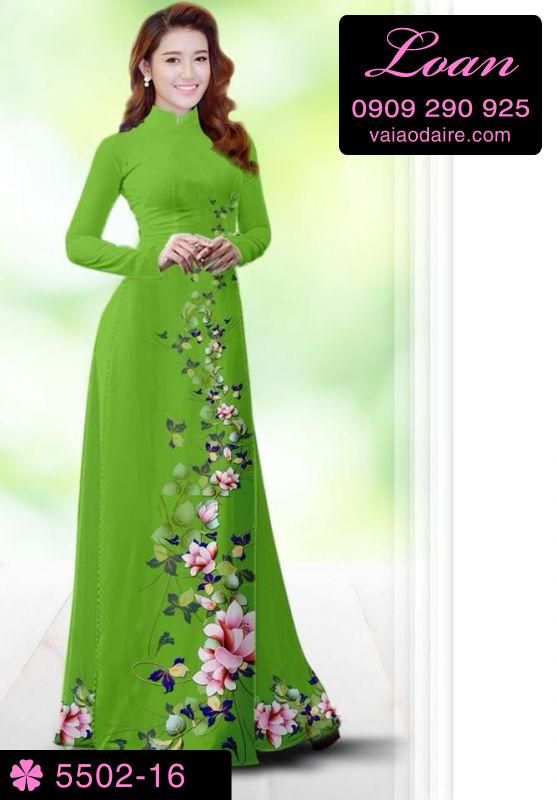 Vải áo dài hoa dây