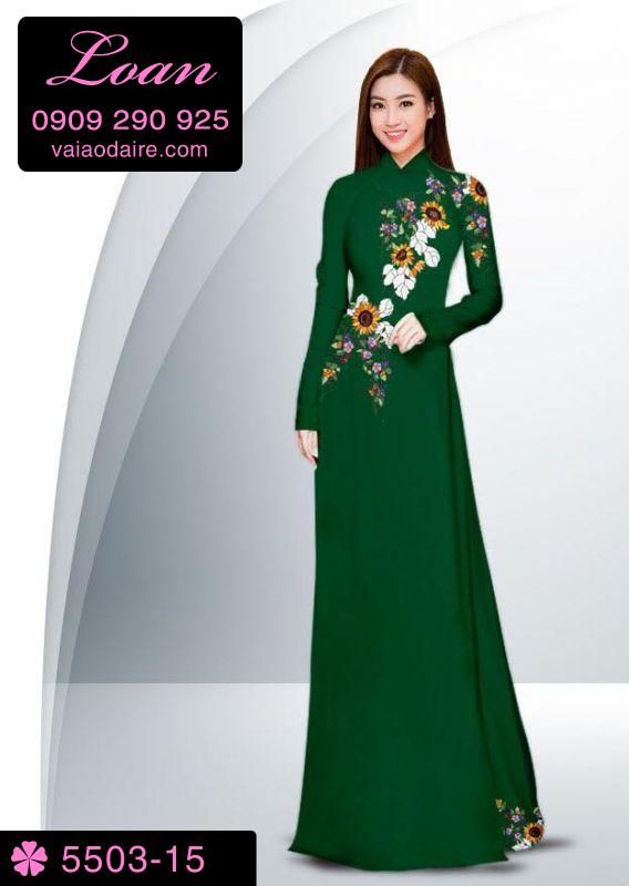Vải áo dài hoa dây