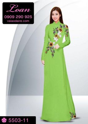 Vải áo dài hoa dây-DT 5503