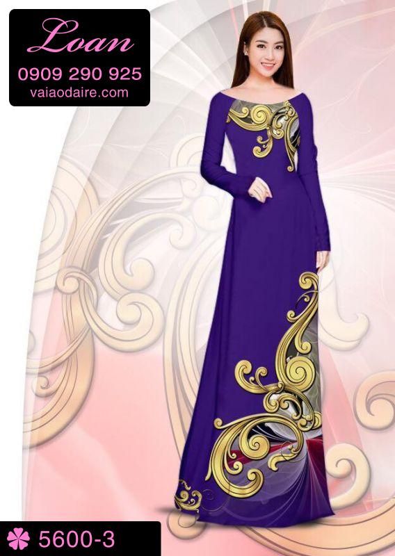 Vải áo dài hoa văn đẹp