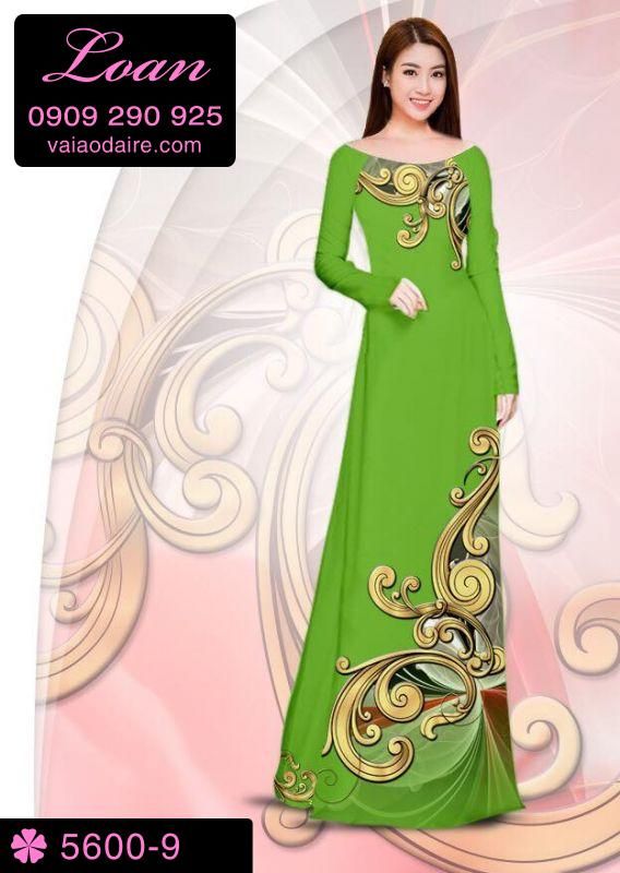 Vải áo dài hoa văn đẹp