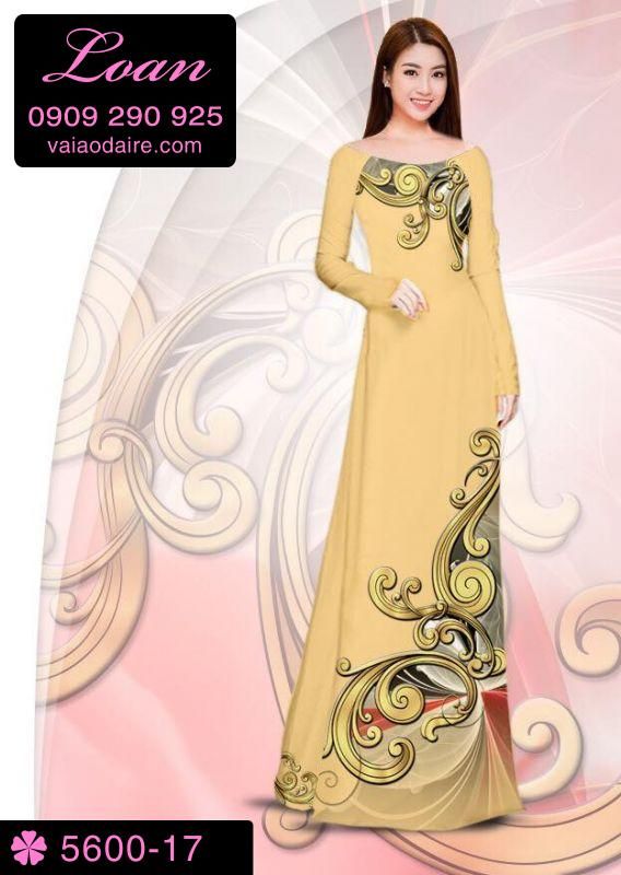 Vải áo dài hoa văn đẹp