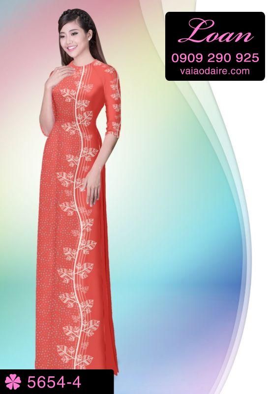 Vải áo dài hoa dây