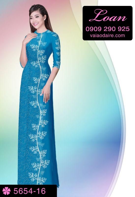 Vải áo dài hoa dây