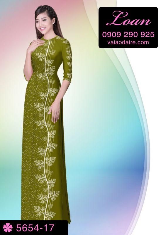 Vải áo dài hoa dây