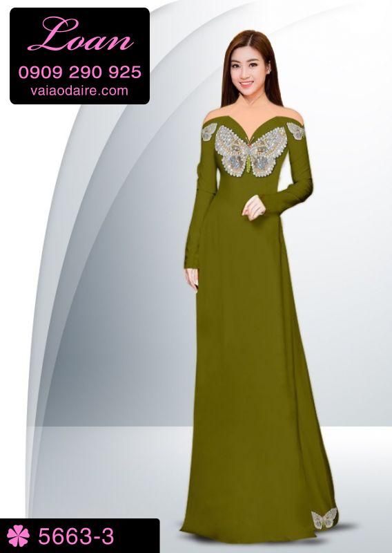 Vải áo dài in 3D sang trọng