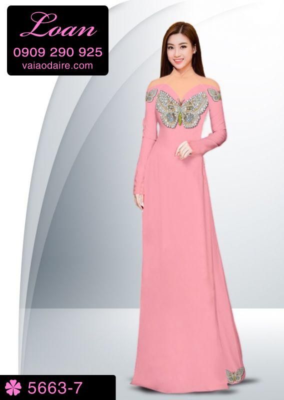 Vải áo dài in 3D sang trọng