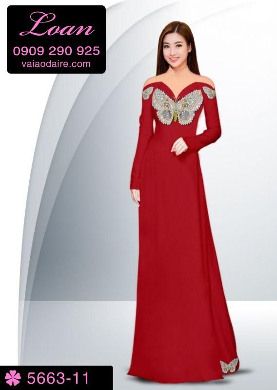 Vải áo dài in 3D sang trọng