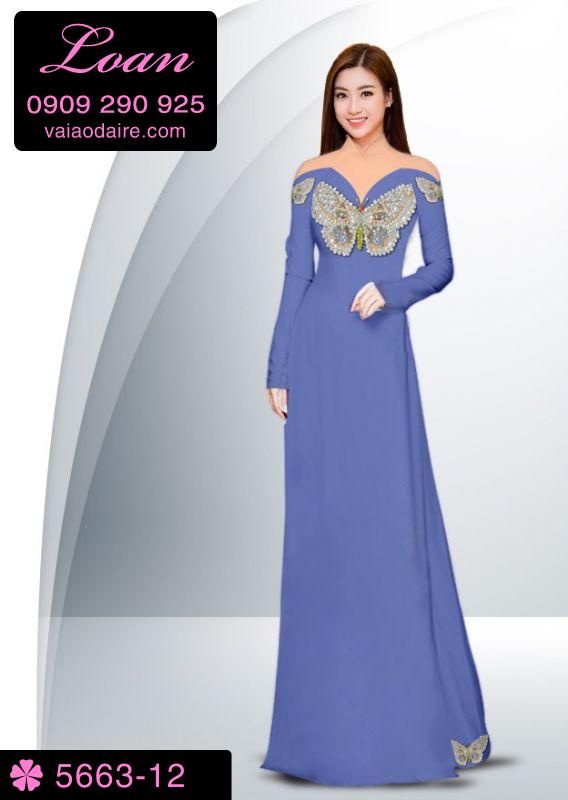 Vải áo dài in 3D sang trọng