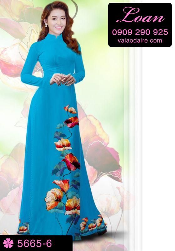 Vải áo dài hoa dây