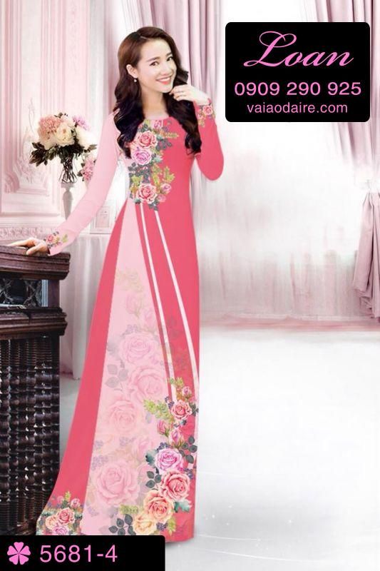 Vải áo dài hoa dây
