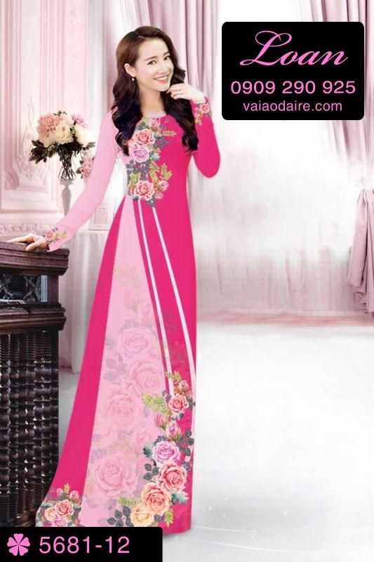 Vải áo dài hoa dây