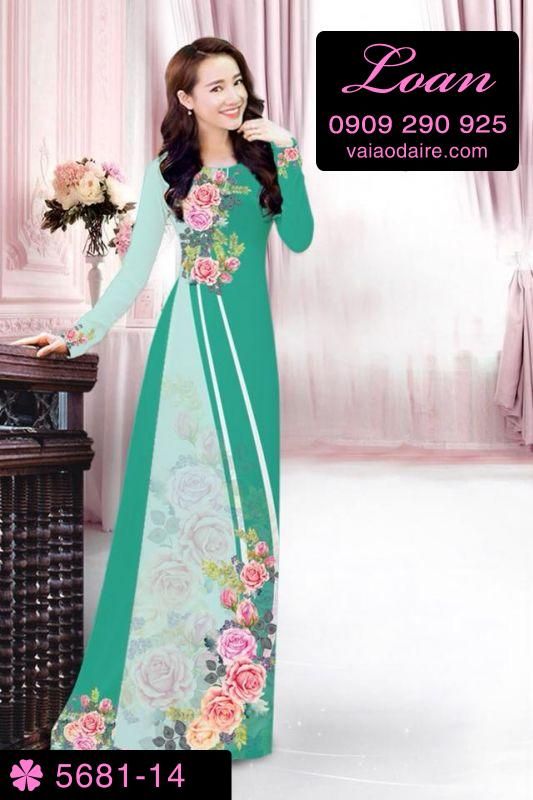 Vải áo dài hoa dây