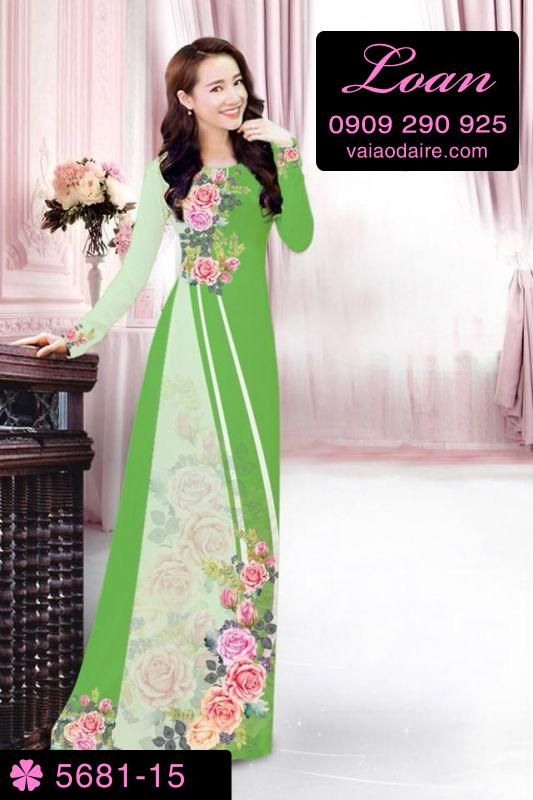 Vải áo dài hoa dây