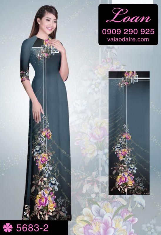 Vải áo dài hoa dây