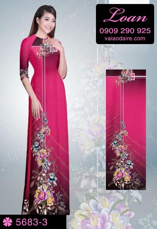 Vải áo dài hoa dây