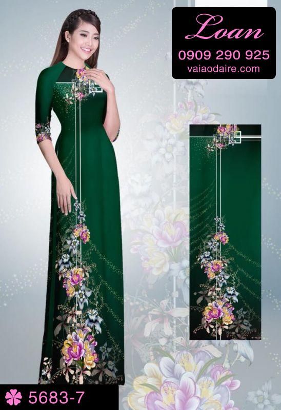 Vải áo dài hoa dây