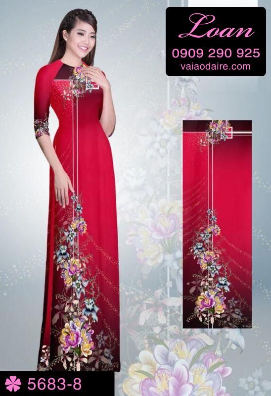 Vải áo dài hoa dây