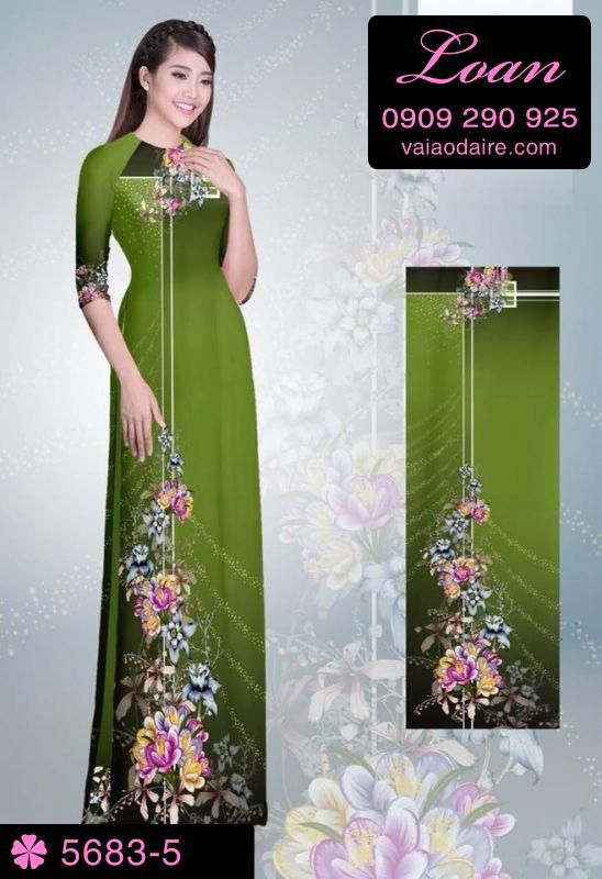 Vải áo dài hoa dây