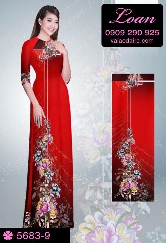 Vải áo dài hoa dây