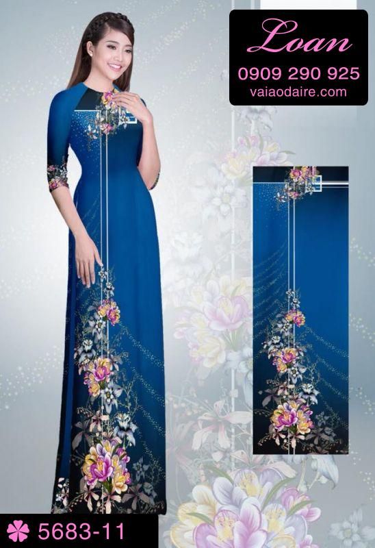 Vải áo dài hoa dây