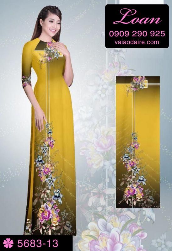 Vải áo dài hoa dây