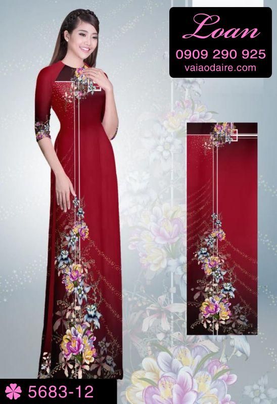Vải áo dài hoa dây