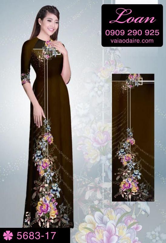 Vải áo dài hoa dây