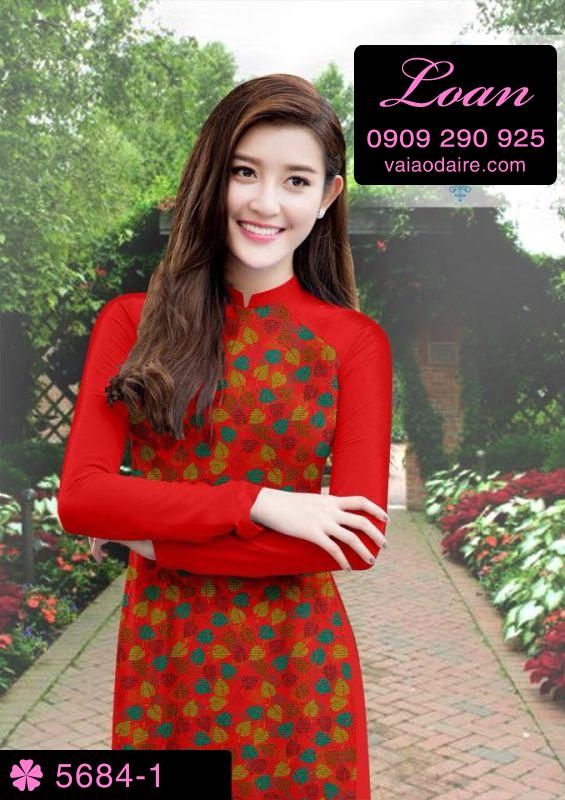 Vải áo dài hoa nhí