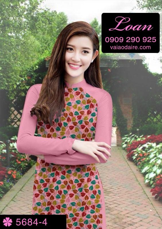 Vải áo dài hoa nhí