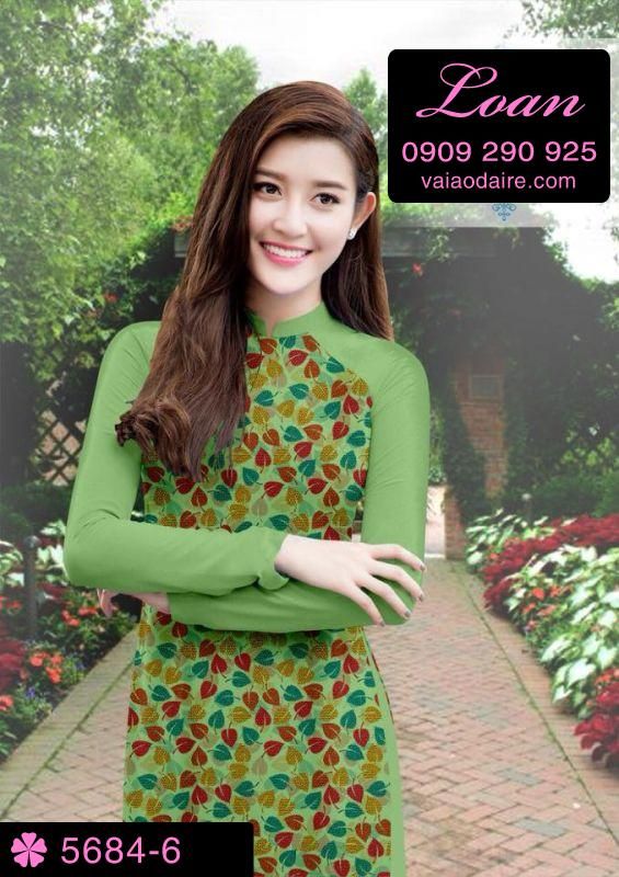 Vải áo dài hoa nhí
