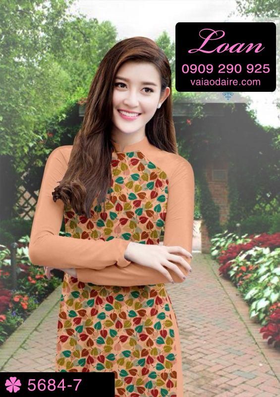 Vải áo dài hoa nhí