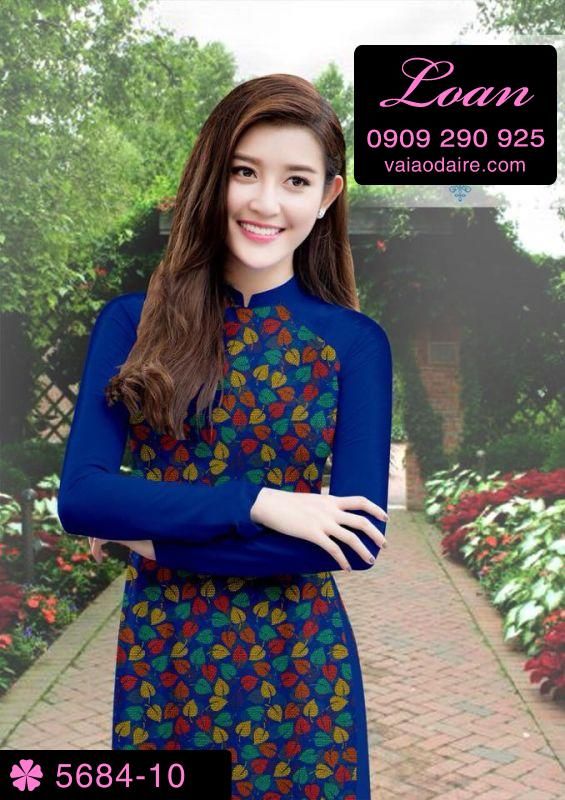 Vải áo dài hoa nhí