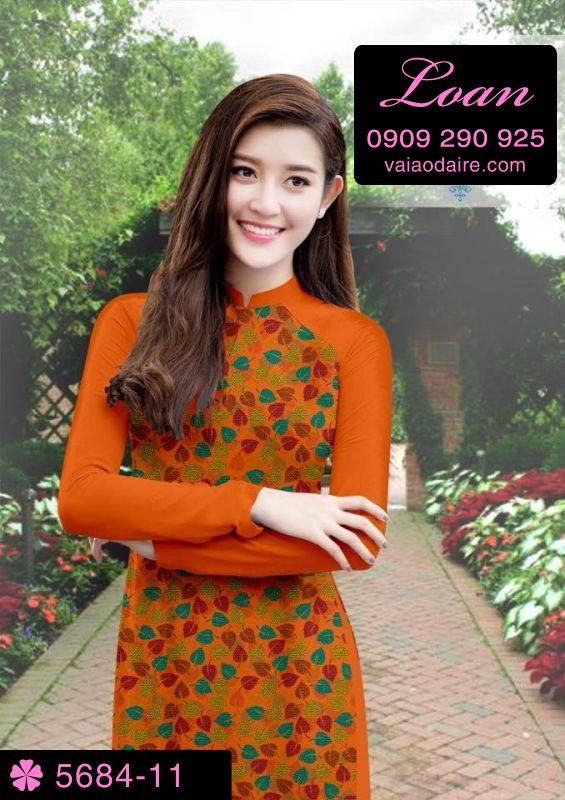 Vải áo dài hoa nhí