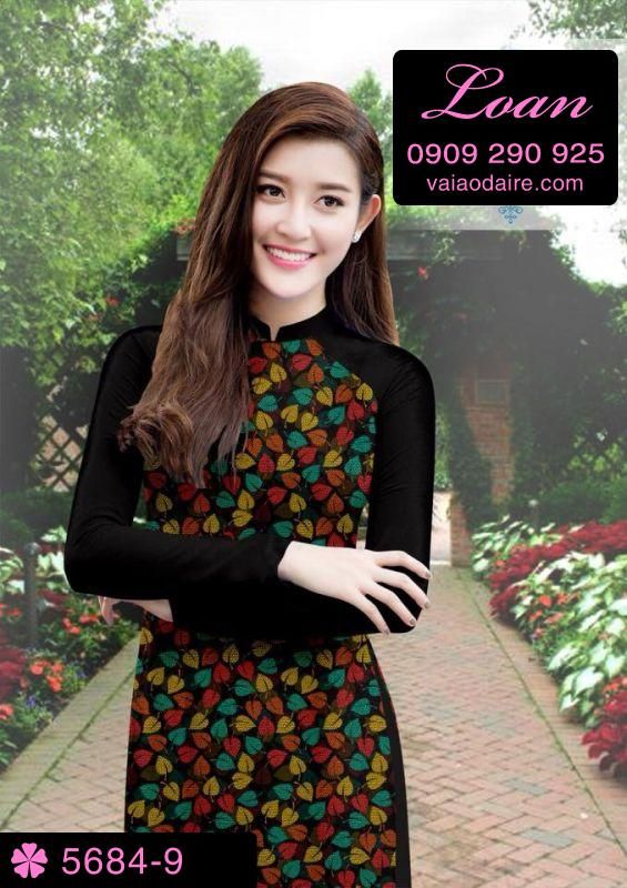 Vải áo dài hoa nhí